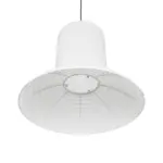 GLOBOSTAR® ROMINA 62003 Μοντέρνο Κρεμαστό Φωτιστικό Οροφής με Ντουί 1 x E27 AC 220-240V IP20 - Λευκό - Μ60 x Π60 x Υ51cm - Image 5