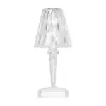 GLOBOSTAR® CRYSTAL 62042 Μοντέρνο Επιτραπέζιο Φωτιστικό Πορτατίφ LED 1W 100lm 360° DC 5V USB-C με Επαναφορτιζόμενη Μπαταρία Li-ion 3.7V 1600mAh IP44 Πολύχρωμο RGBW με Χειριστήριο Dimmable - Sanan SMD Chip - Διάφανο - Μ11.5 x Π11.5 x Υ25.5cm - 3 Χρόνια Εγγύηση - Image 3