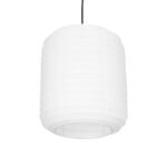 GLOBOSTAR® ROMINA 62000 Μοντέρνο Κρεμαστό Φωτιστικό Οροφής με Ντουί 1 x E27 AC 220-240V IP20 - Λευκό - Μ30 x Π30 x Υ37cm