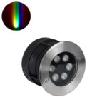 GLOBOSTAR® UNDERWATERYUNI 90419 Υποβρύχιο Χωνευτό Σποτ για Σιντριβάνια/Πισίνες LED 6W 600lm 30° DC 24V Αδιάβροχο IP68 Πολύχρωμο RGBW Dimmable DMX512 - Bridgelux SMD Chip - Ανοξείδωτο Ατσάλι SS304 - Μ15 x Π15 x Υ10cm / Q14cm - 3 Χρόνια Εγγύηση - Image 2