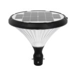 GLOBOSTAR® SQUARE 90503 Φωτιστικό Κεφαλής Post Top Πλατείας/Πάρκου/Κήπου LED 40W 1600lm 120° DC 5V με Ενσωματωμένο Φωτοβολταϊκό Panel 5V 25W & Επαναφορτιζόμενη Μπαταρία Li-ion 3.2V 30000mAh με Αισθητήρα Κίνησης-Ημέρας-Νύχτας Αδιάβροχο IP65 Θερμό Λευκό 2700K - Sanan SMD Chip - Γκρι Ανθρακί Ματ - Μ54 x Π54 x Υ48.5cm - 2 Χρόνια Εγγύηση