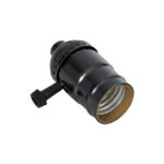 GloboStar® 78967 Ντουί Vintage Industrial Retro E27 με Διακόπτη ON/OFF - Μαύρο - Μ5.5 x Π3.6 x Υ7cm - Image 2