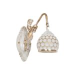 GLOBOSTAR® MERMAID 01317 Vintage Φωτιστικό Τοίχου - Απλίκα με Ντουί 1 x E27 AC 220-240V IP20 - Χρυσό - Μ16 x Π30 x Υ27cm