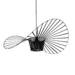 GLOBOSTAR® LUMINOVA 61466 Μοντέρνο Κρεμαστό Φωτιστικό Οροφής με Ντουί 1 x E27 AC 220-240V IP20 - Μαύρο - Μ80 x Π80 x Υ30cm - Image 2