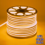 GLOBOSTAR® NEOVALE 70576 Ταινία Neon Flex LED 12W/m 720lm/m 120° DC 220-240V Αδιάβροχο IP65 120 x SMD2835 Chip/m Ultra Θερμό Λευκό 2200K Dimmable - Sanan SMD Chip - Μ100 x Π0.8 x Υ1.6cm - 3 Χρόνια Εγγύηση - Image 2