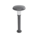 GLOBOSTAR® WHISPER 90548 Φωτιστικό Κολωνάκι Κήπου με Ντουί 1 x E27 AC 220-240V Αδιάβροχο IP65 - Γκρι Ανθρακί - Μ27 x Π27 x Υ79cm - Image 2
