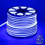 GLOBOSTAR® NEOVALE 70575 Ταινία Neon Flex LED 12W/m 600lm/m 120° DC 220-240V Αδιάβροχο IP65 120 x SMD2835 Chip/m Μπλε Dimmable - Sanan SMD Chip - Μ100 x Π0.8 x Υ1.6cm - 3 Χρόνια Εγγύηση - Image 2