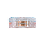 GLOBOSTAR® FAST-CONNECT 69907 Διπλή Κλέμα Ταχείας Σύνδεσης & Διακλάδωσης Καλωδίων - 2 x Είσοδοι & 2 x Έξοδοι με Συμβατή Διατομή Καλωδίων 0.08mm² έως 2.5mm² - 250V/4KV 32A Max IP20 - Διάφανο με Πορτοκαλί & Μπλε - Μ2 x Π4 x Υ1.5cm - Πακέτο 5 Τεμαχίων - Image 5