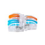 GloboStar® FAST-CONNECT 69909 Διπλή σε Τετραπλή Κλέμα Ταχείας Σύνδεσης & Διακλάδωσης Καλωδίων - 2 x Είσοδοι & 4 x Έξοδοι με Συμβατή Διατομή Καλωδίων 0.08mm² έως 2.5mm² - 250V/4KV 32A Max - Μ2.6 x Π4 x Υ1.5cm - Διάφανο με Πορτοκαλί & Μπλε - Πακέτο 5 Τεμαχίων - 5 Years Warranty - Image 4