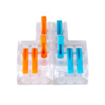 GloboStar® FAST-CONNECT 69910 Διπλή σε Εξαπλή Κλέμα Ταχείας Σύνδεσης & Διακλάδωσης Καλωδίων - 2 x Είσοδοι & 6 x Έξοδοι με Συμβατή Διατομή Καλωδίων 0.08mm² έως 2.5mm² - 250V/4KV 32A Max - Μ3.6 x Π4 x Υ1.5cm - Διάφανο με Πορτοκαλί & Μπλε - Πακέτο 5 Τεμαχίων - 5 Years Warranty - Image 5