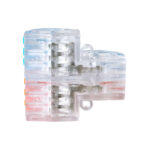 GloboStar® FAST-CONNECT 69910 Διπλή σε Εξαπλή Κλέμα Ταχείας Σύνδεσης & Διακλάδωσης Καλωδίων - 2 x Είσοδοι & 6 x Έξοδοι με Συμβατή Διατομή Καλωδίων 0.08mm² έως 2.5mm² - 250V/4KV 32A Max - Μ3.6 x Π4 x Υ1.5cm - Διάφανο με Πορτοκαλί & Μπλε - Πακέτο 5 Τεμαχίων - 5 Years Warranty - Image 6