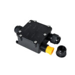 GloboStar® FAST-CONNECT 69915 Τριπλό Υ Αδιάβροχο IP68 Κυτίο Ταχείας Σύνδεσης & Διακλάδωσης Καλωδίων - 3 x Είσοδοι - Εσωτερική Τετραπλή Κλέμα με Συμβατή Διατομή Καλωδίων 4 x 0.5mm² έως 4 x 2.5mm² - 500V 41A Max - Μ13 x Π8 x Υ4cm - Μαύρο - 5 Years Warranty - Image 3
