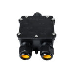 GloboStar® FAST-CONNECT 69915 Τριπλό Υ Αδιάβροχο IP68 Κυτίο Ταχείας Σύνδεσης & Διακλάδωσης Καλωδίων - 3 x Είσοδοι - Εσωτερική Τετραπλή Κλέμα με Συμβατή Διατομή Καλωδίων 4 x 0.5mm² έως 4 x 2.5mm² - 500V 41A Max - Μ13 x Π8 x Υ4cm - Μαύρο - 5 Years Warranty - Image 4