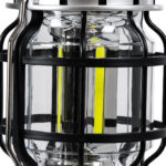 GloboStar® 69932 Αυτόνομο Ηλιακό Επαναφορτιζόμενο Φανάρι Camping LED 5W με Επαναφορτιζόμενη Μπαταρία 18650 1200mAh Li-ion - Power Bank - Αδιάβροχο IP54 - Dimmable - Μαύρο Ασημί - Ψυχρό Λευκό 6000K Φ10.2 x Υ16cm - Image 5