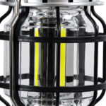 GloboStar® 69933 Αυτόνομο Επαναφορτιζόμενο Φανάρι Camping LED 5W με Επαναφορτιζόμενη Μπαταρία 18650 1200mAh Li-ion - Power Bank - Αδιάβροχο IP54 - Dimmable - Μαύρο Ασημί - Ψυχρό Λευκό 6000K Φ10.2 x Υ18cm - Image 5