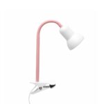 GLOBOSTAR® TAVOLO 204-0154 Παιδικό Επιτραπέζιο Φωτιστικό Πορτατίφ με Ντουί 1 x E14 AC 220-240V IP20 - Ροζ & Λευκό - Μ11 x Π9 x Υ35cm - Image 2