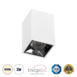 GLOBOSTAR® LUMINAR 60322 Downlight Σποτ LED 3W 420lm 36° AC 220-240V IP20 Φυσικό Λευκό 4500K - Osram SMD Chip & TÜV SÜD Driver - Λευκό Ματ - Μ4.2 x Π4.2 x Υ6.6cm - 5 Χρόνια Εγγύηση - Image 2