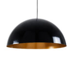 GLOBOSTAR® LUNE 01342 Μοντέρνο Κρεμαστό Φωτιστικό Οροφής με Ντουί 1 x E27 AC 220-240V IP20 - Μαύρο & Χρυσό - Μ60 x Π60 x Υ30cm - Image 2