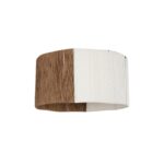 GLOBOSTAR® TAG 205-0060 Boho Κρεμαστό Φωτιστικό Οροφής με Ντουί 1 x E27 AC 220-240V IP20 - Μπεζ & Καφέ - M60 x Π60 x 35cm - Image 2