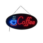 GloboStar® 75687 Φωτιστικό Ταμπέλα LED Οβάλ Σήμανσης COFFEE με Πρίζα AC 230V Μ48 x Π1.8 x Υ24.5cm - Image 2