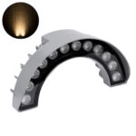 GLOBOSTAR® TREEWINA 90681 Κυρτή Μπάρα Φωτισμού Wall Washer για Φυτά - Δέντρα LED 12W 1320lm 30° DC 24V Αδιάβροχο IP65 Θερμό Λευκό 2700K Dimmable - Bridgelux SMD Chip - Γκρι Ανθρακί - Μ23.5 x Π7.5 x Υ12cm - 3 Χρόνια Εγγύηση - Image 2