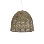 GLOBOSTAR® MEKA 204-0162 Boho Κρεμαστό Φωτιστικό Οροφής με Ντουί 1 x E27 AC 220-240V IP20 - Καφε - Μ30 x Π30 x Υ28cm - Image 2