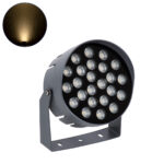 GLOBOSTAR® FLOODNIGMA 90378 Προβολέας Σποτ Wall Washer LED 24W 2160lm 30° DC 24V Αδιάβροχο IP65 Θερμό Λευκό 2700K Dimmable - Bridgelux SMD Chip - Γκρι Ανθρακί - Μ15 x Π15 x Υ9.1cm - 3 Χρόνια Εγγύηση - Image 2