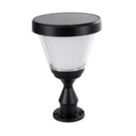 GLOBOSTAR® ARVENT 90534 Φωτιστικό Κολωνάκι Κήπου LED 10W 500lm 120° με Ενσωματωμένο Φωτοβολταϊκό Panel 6V 2W & Επαναφορτιζόμενη Μπαταρία Li-ion 3.2V 8000mAh με Αισθητήρα Ημέρας-Νύχτας Αδιάβροχο IP65 Ψυχρό Λευκό 6000K - Γκρι Ανθρακί - Μ24 x Π24 x Υ36cm - 2 Χρόνια Εγγύηση - Image 2