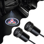 GLOBOSTAR® GHOSTLOGO 81615 Projector Προβολής Μάρκας Αυτοκινήτου "MITSUBISHI" LED 2.5W/5W 100lm/200lm 45° DC 12V Αδιάβροχο IP65 Ψυχρό Λευκό 6000K - CREE XHP35 Chip - Μ2.2 x Π3.4 x Υ2.2cm / Q1.9cm - Πακέτο 2 Τεμαχίων - 1 Χρόνο Εγγύηση - Image 2