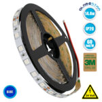 GLOBOSTAR® LUMAR 70226 Ταινία LED 14.4W/m 936lm/m 120° DC 24V IP20 60 x SMD5050 Chip/m Μπλε Dimmable - Sanan SMD Chip - Μ500 x Π1 x Υ0.2cm - Ρολό 5 Μέτρων - 5 Χρόνια Εγγύηση