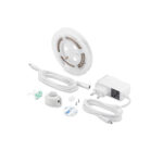 GLOBOSTAR® NIGHTSTEP 70400 Σετ Ταινίας με Αισθητήρα Κίνησης-Ημέρας-Νύχτας & Τροφοδοτικό LED 3W 300lm 120° AC 220-240V Αδιάβροχο IP65 36 x SMD2835 Φυσικό Λευκό 4500K - Sanan SMD Chip - Μ120 x Π0.8 x Υ0.2cm - 2 Χρόνια Εγγύηση - Image 2