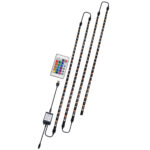 GloboStar® 70406 Σετ Ταινία TV Kit LED RGB SMD 5050 2m (4x50CM) 14.4W/2m 60LED/2m 1454lm/2m 120° USB DC 5V Οπίσθιου Κρυφού Φωτισμού για Τηλεόραση με Ασύρματο Τηλεχειριστήριο Αδιάβροχο IP65 RGB - Image 2