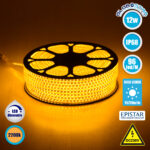GLOBOSTAR® EPISLIM 70503 Ταινία LED 12W/m 1020lm/m 120° DC 220-240V Αδιάβροχη IP65 96 x SMD2835 Chip/m Ultra Θερμό Λευκό 2200K Dimmable - Epistar SMD Chip - Μ100 x Π1 x Υ0.5cm - 3 Χρόνια Εγγύηση