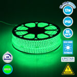 GLOBOSTAR® EPISLIM 70505 Ταινία LED 12W/m 780lm/m 120° DC 220-240V Αδιάβροχη IP65 96 x SMD2835 Chip/m Πράσινο Dimmable - Epistar SMD Chip - Μ100 x Π1 x Υ0.5cm - 3 Χρόνια Εγγύηση