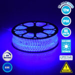 GLOBOSTAR® EPISLIM 70506 Ταινία LED 12W/m 780lm/m 120° DC 220-240V Αδιάβροχη IP65 96 x SMD2835 Chip/m Μπλε Dimmable - Epistar SMD Chip - Μ100 x Π1 x Υ0.5cm - 3 Χρόνια Εγγύηση
