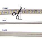 GLOBOSTAR® EPIWIDE 70512 Ταινία LED 24W/m 2160lm/m 120° DC 220-240V Αδιάβροχη IP65 180 x SMD2835 Chip/m Θερμό Λευκό 2700K Dimmable - Epistar SMD Chip - M100 x Π1.6 x Υ0.7cm - 3 Χρόνια Εγγύηση - Image 5