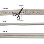 GLOBOSTAR® EPIWIDE 70513 Ταινία LED 24W/m 2040lm/m 120° DC 220-240V Αδιάβροχη IP65 180 x SMD2835 Chip/m Ultra Θερμό Λευκό 2200K Dimmable - Epistar SMD Chip - M100 x Π1.6 x Υ0.7cm - 3 Χρόνια Εγγύηση - Image 5