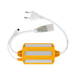 GLOBOSTAR® EPIWIDE-B 70541 Dimmer / Controller με IR Ασύρματο Χειριστήριο 6A 1380W AC 220-240V σε DC 220-240V για έως 100 Μέτρα Ταινία LED Αδιάβροχο IP65 Dimmable - Ασημί & Πορτοκαλί - Μ50 x 6 x Υ1.5cm - 2 Χρόνια Εγγύηση - Image 4