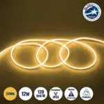 GLOBOSTAR® NEOVALE 70572 Ταινία Neon Flex LED 12W/m 840lm/m 120° DC 220-240V Αδιάβροχο IP65 120 x SMD2835 Chip/m Θερμό Λευκό 2700K Dimmable - Sanan SMD Chip - Μ100 x Π0.8 x Υ1.6cm - 3 Χρόνια Εγγύηση