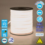GLOBOSTAR® NEOTUBE 70581 Ταινία Neon Flex LED 12W/m 960lm/m 360° DC 24V Αδιάβροχο IP65 120 x SMD2835 Chip/m Φυσικό Λευκό 4500K Dimmable - Sanan SMD Chip - Μ100 x Π1.3 x Υ1.3cm - 3 Χρόνια Εγγύηση