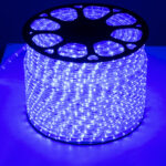 GLOBOSTAR® LIGHTUBE 70606 Φωτοσωλήνας LED 3.9W/m 117lm/m 360° DC 220-240V Αδιάβροχο IP65 36 x Diode Chip/m Μπλε Dimmable - Μ100 x Π1.2 x Υ1.2cm - 2 Χρόνια Εγγύηση - Image 3