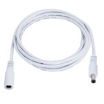 GLOBOSTAR® STRIPDC 70679 Ταχυσύνδεσμος DC Jack 5.5x2.1mm Θηλυκός σε Αρσενικό IP20 - Λευκό - Μ200 x Π2.1 x Υ2.1cm - Image 2