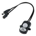 GLOBOSTAR® SENSORE 70693 Ανιχνευτής PIR / Αισθητήρας Κίνησης 180° DC 12-24V 6A 144W Max με Αρσενικό & Θηλυκό Ταχυσύνδεσμο DC Jack 5.5x2.1mm IP20 - Μ30 x Π4 x Υ2.3cm - 2 Χρόνια Εγγύηση - Image 2