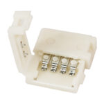 GLOBOSTAR® STRIPCON 70712 Ταχυσύνδεσμος για Ταινία LED RGB 10mm σε 10mm IP20 - Λευκό - Μ1.6 x Π1.5 x Υ0.5cm - Image 3