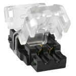 GLOBOSTAR® STRIPCON 70716 Ταχυσύνδεσμος για Μονόχρωμη Ταινία LED 8mm σε 2 Καλώδια Αδιάβροχο IP65 - Διάφανο - Μ1.3 x Π2.4 x Υ0.8cm - Image 4