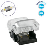 GLOBOSTAR® STRIPCON 70717 Ταχυσύνδεσμος για Μονόχρωμη Ταινία LED 10mm σε 10mm IP20 - Διάφανο - Μ1.5 x Π1.9 x Υ0.8cm