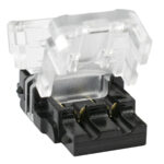 GLOBOSTAR® STRIPCON 70720 Ταχυσύνδεσμος για Μονόχρωμη Ταινία LED 10mm σε 2 Καλώδια Αδιάβροχο IP65 - Διάφανο - Μ1.5 x Π2.4 x Υ0.8cm - Image 4