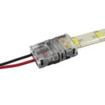 GLOBOSTAR® STRIPCON 70720 Ταχυσύνδεσμος για Μονόχρωμη Ταινία LED 10mm σε 2 Καλώδια Αδιάβροχο IP65 - Διάφανο - Μ1.5 x Π2.4 x Υ0.8cm - Image 5