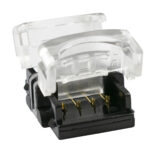 GLOBOSTAR® STRIPCON 70723 Ταχυσύνδεσμος για RGB Ταινία LED 10mm σε 10mm Αδιάβροχο IP65 - Διάφανο - Μ1.5 x Π1.9 x Υ0.8cm - Image 3