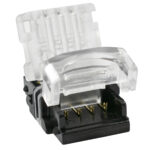 GLOBOSTAR® STRIPCON 70724 Ταχυσύνδεσμος για RGB Ταινία LED 10mm σε 4 Καλώδια Αδιάβροχο IP65 - Διάφανο - Μ1.5 x Π2.4 x Υ0.8cm - Image 3